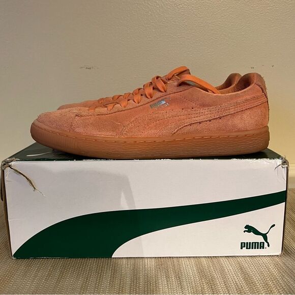PUMA Suede Classics Salmon Color Suede Classic Mono (desert flower) Sz 8 women - Picture 10 of 13
